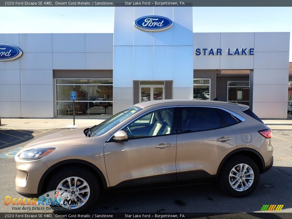 2020 Ford Escape SE 4WD Desert Gold Metallic / Sandstone Photo #1