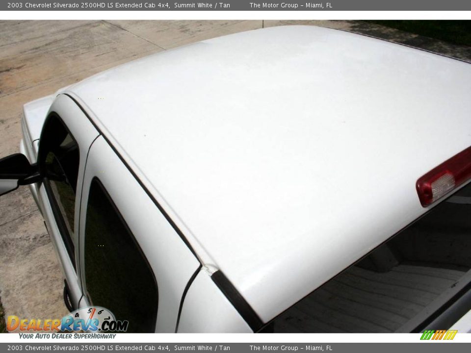 2003 Chevrolet Silverado 2500HD LS Extended Cab 4x4 Summit White / Tan Photo #28