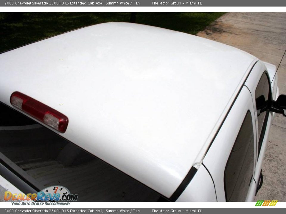 2003 Chevrolet Silverado 2500HD LS Extended Cab 4x4 Summit White / Tan Photo #29