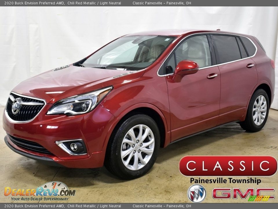 2020 Buick Envision Preferred AWD Chili Red Metallic / Light Neutral Photo #1