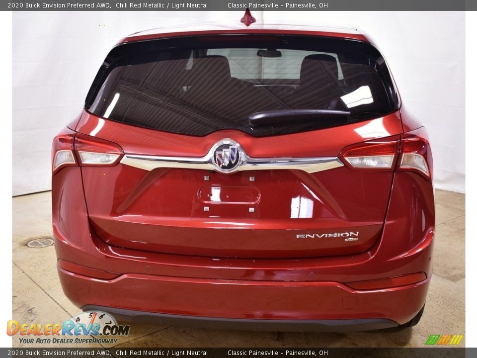 2020 Buick Envision Preferred AWD Chili Red Metallic / Light Neutral Photo #3