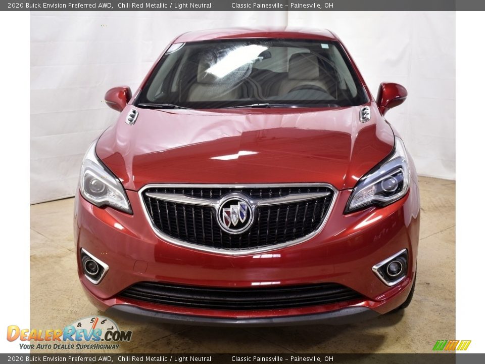 2020 Buick Envision Preferred AWD Chili Red Metallic / Light Neutral Photo #4