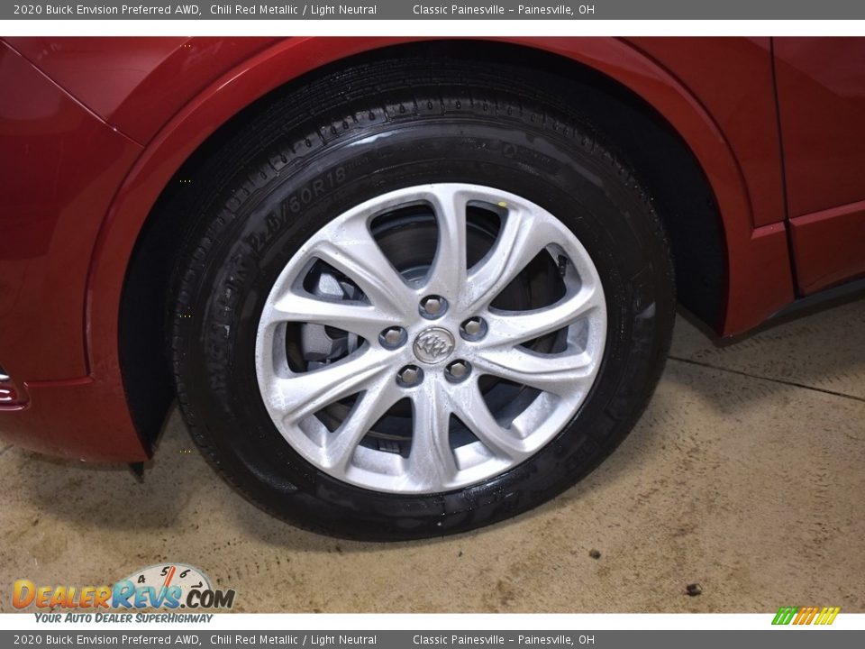 2020 Buick Envision Preferred AWD Chili Red Metallic / Light Neutral Photo #5