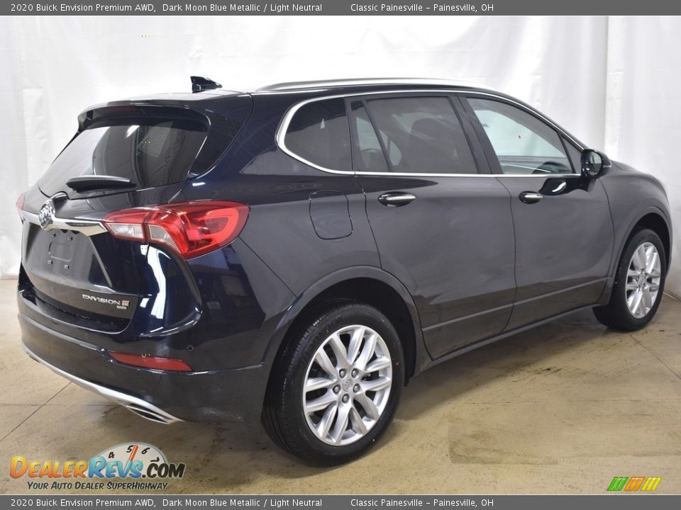 2020 Buick Envision Premium AWD Dark Moon Blue Metallic / Light Neutral Photo #8