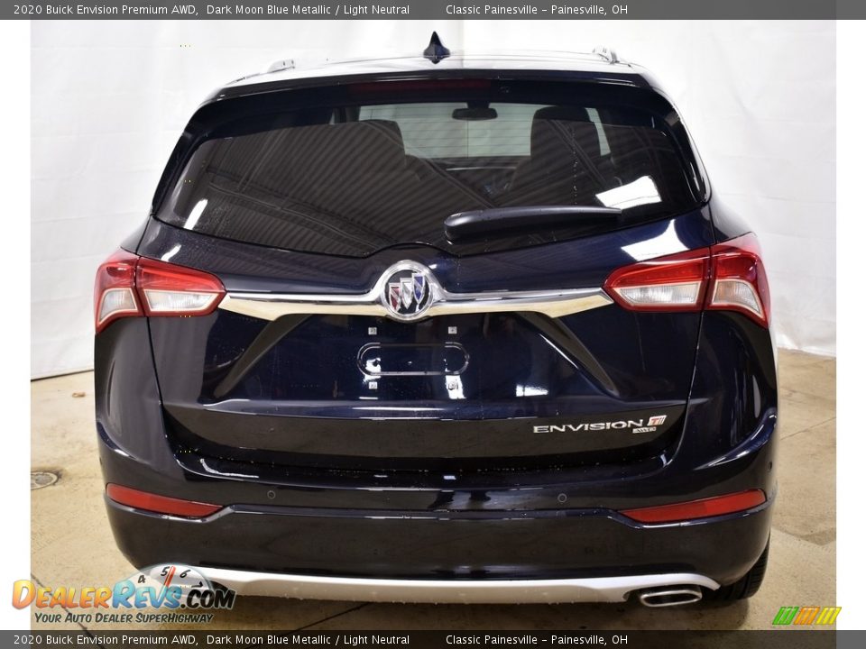 2020 Buick Envision Premium AWD Dark Moon Blue Metallic / Light Neutral Photo #9