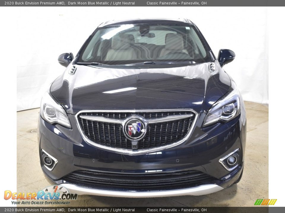 2020 Buick Envision Premium AWD Dark Moon Blue Metallic / Light Neutral Photo #10