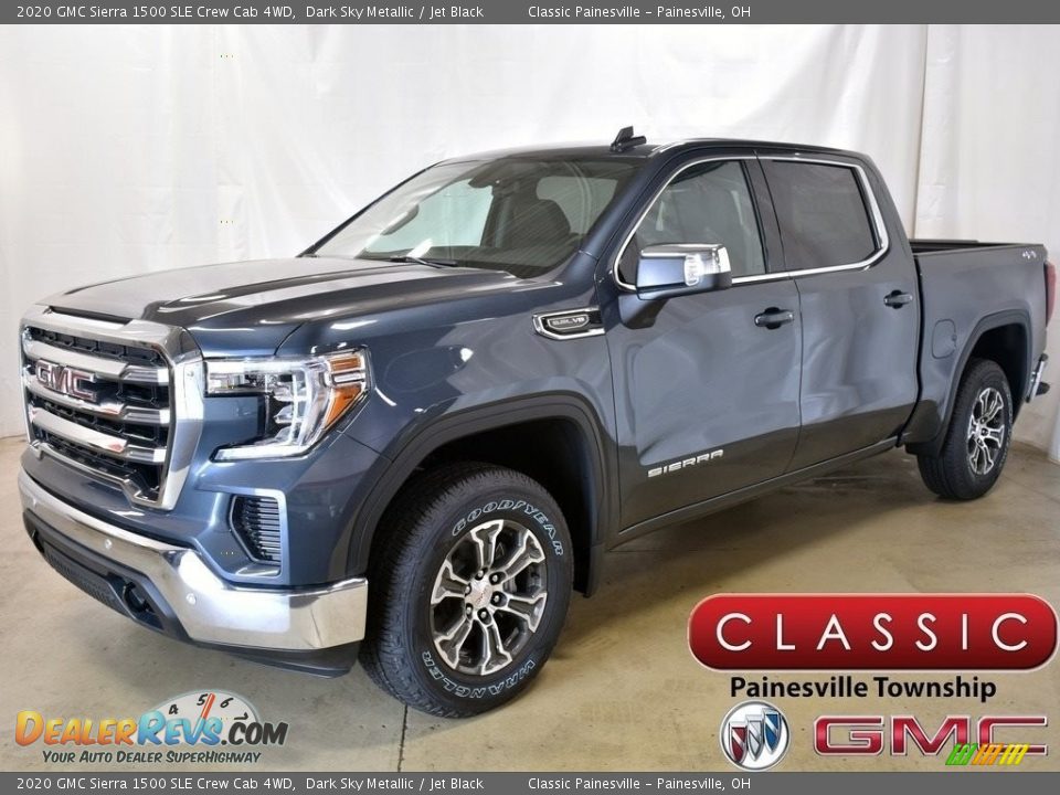 2020 GMC Sierra 1500 SLE Crew Cab 4WD Dark Sky Metallic / Jet Black Photo #1