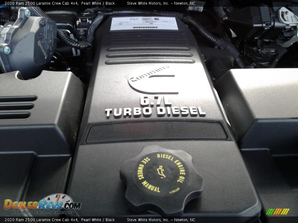 2020 Ram 2500 Laramie Crew Cab 4x4 Pearl White / Black Photo #12