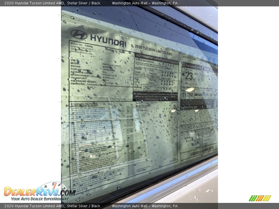 2020 Hyundai Tucson Limited AWD Stellar Silver / Black Photo #16