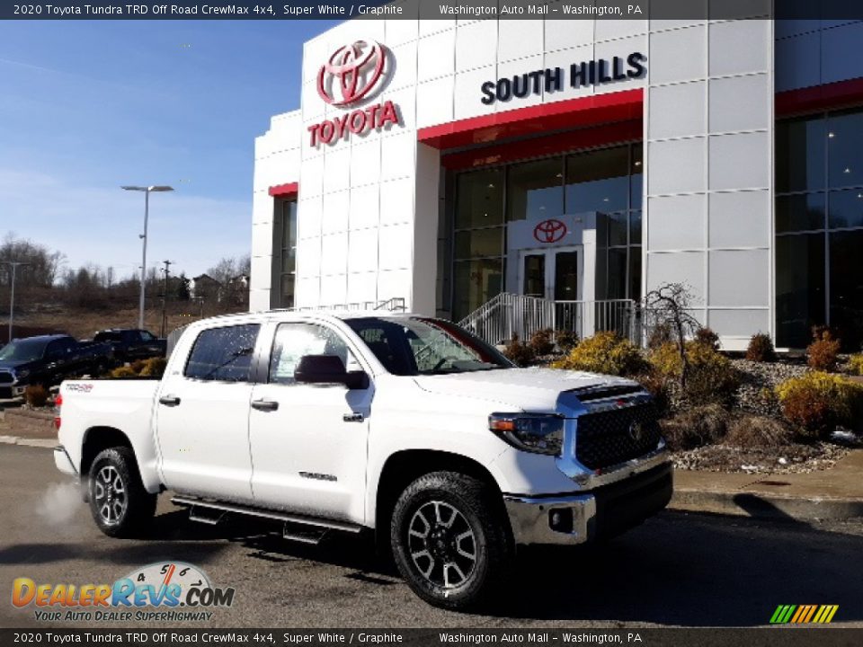 2020 Toyota Tundra TRD Off Road CrewMax 4x4 Super White / Graphite Photo #1