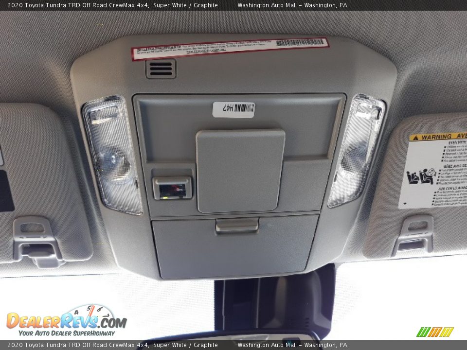 2020 Toyota Tundra TRD Off Road CrewMax 4x4 Super White / Graphite Photo #18