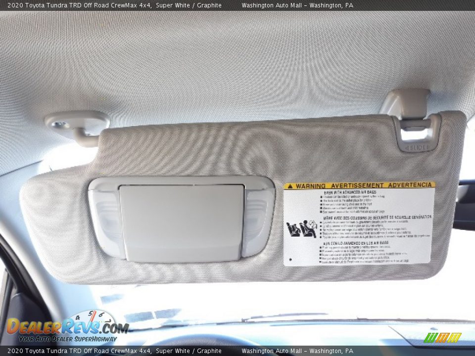 2020 Toyota Tundra TRD Off Road CrewMax 4x4 Super White / Graphite Photo #19