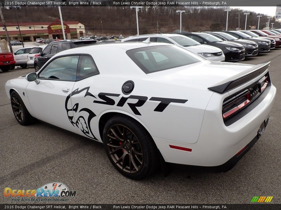 2016 Dodge Challenger SRT Hellcat Bright White / Black Photo #3
