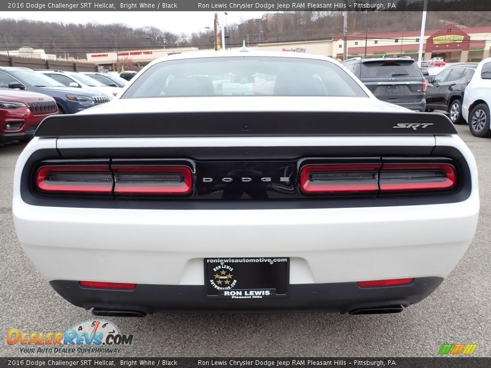 2016 Dodge Challenger SRT Hellcat Bright White / Black Photo #4