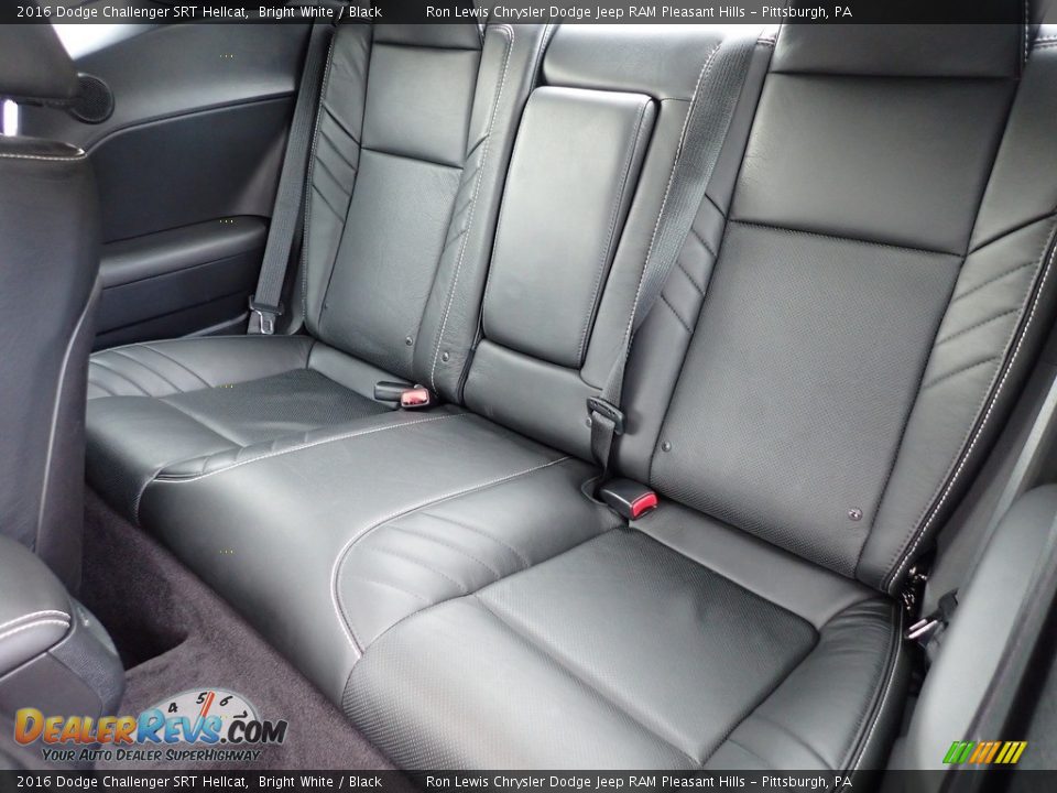 Rear Seat of 2016 Dodge Challenger SRT Hellcat Photo #12
