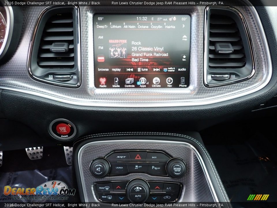 2016 Dodge Challenger SRT Hellcat Bright White / Black Photo #19