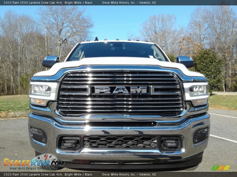 2020 Ram 3500 Laramie Crew Cab 4x4 Bright White / Black Photo #3