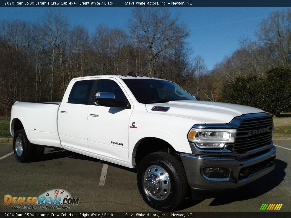 2020 Ram 3500 Laramie Crew Cab 4x4 Bright White / Black Photo #4