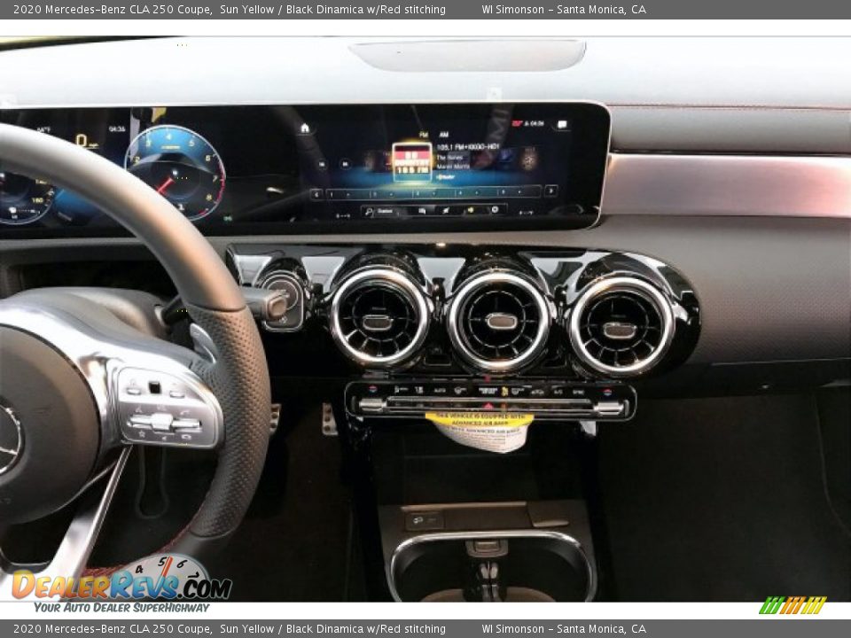 2020 Mercedes-Benz CLA 250 Coupe Sun Yellow / Black Dinamica w/Red stitching Photo #6