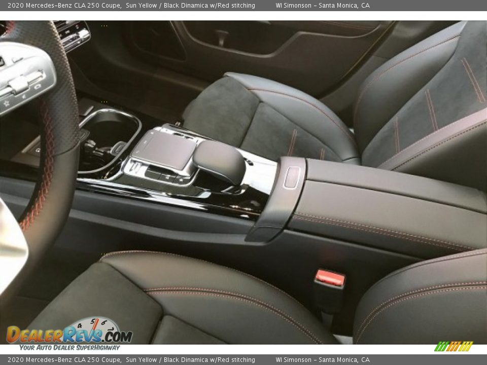2020 Mercedes-Benz CLA 250 Coupe Sun Yellow / Black Dinamica w/Red stitching Photo #7