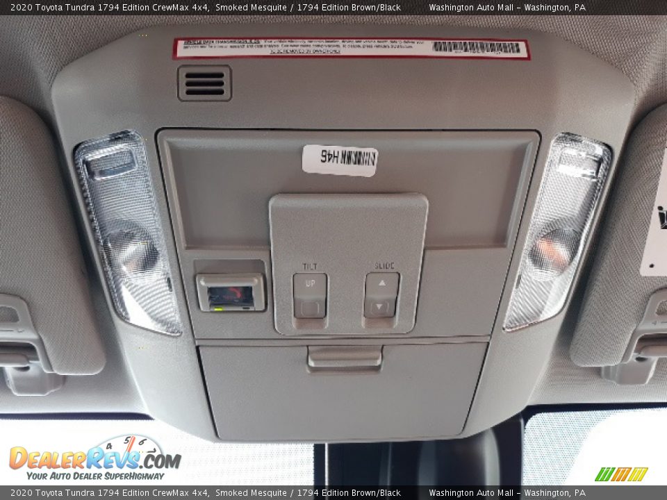Controls of 2020 Toyota Tundra 1794 Edition CrewMax 4x4 Photo #20