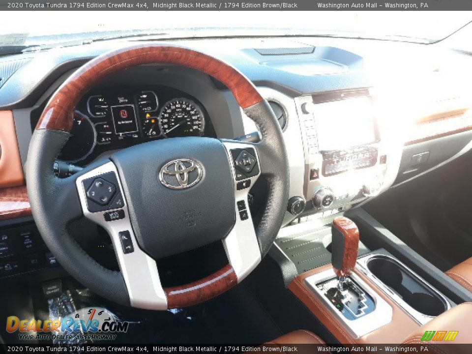 2020 Toyota Tundra 1794 Edition CrewMax 4x4 Midnight Black Metallic / 1794 Edition Brown/Black Photo #3