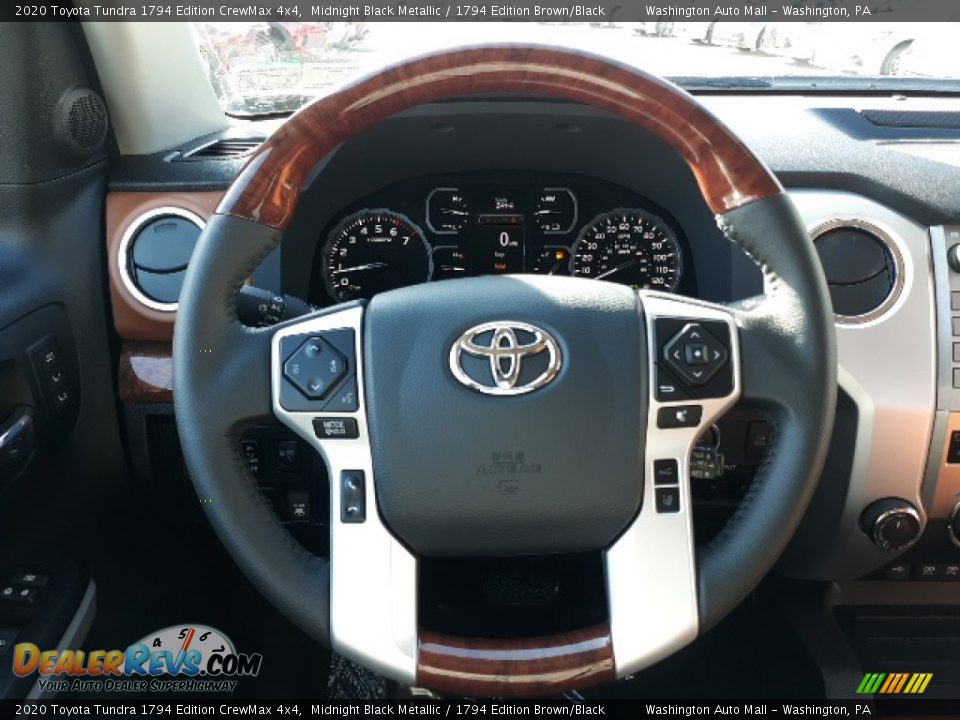 2020 Toyota Tundra 1794 Edition CrewMax 4x4 Midnight Black Metallic / 1794 Edition Brown/Black Photo #4