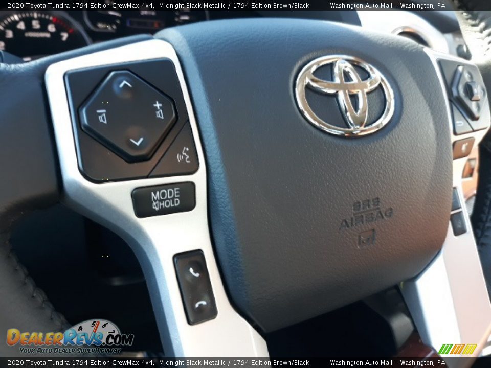 2020 Toyota Tundra 1794 Edition CrewMax 4x4 Midnight Black Metallic / 1794 Edition Brown/Black Photo #5