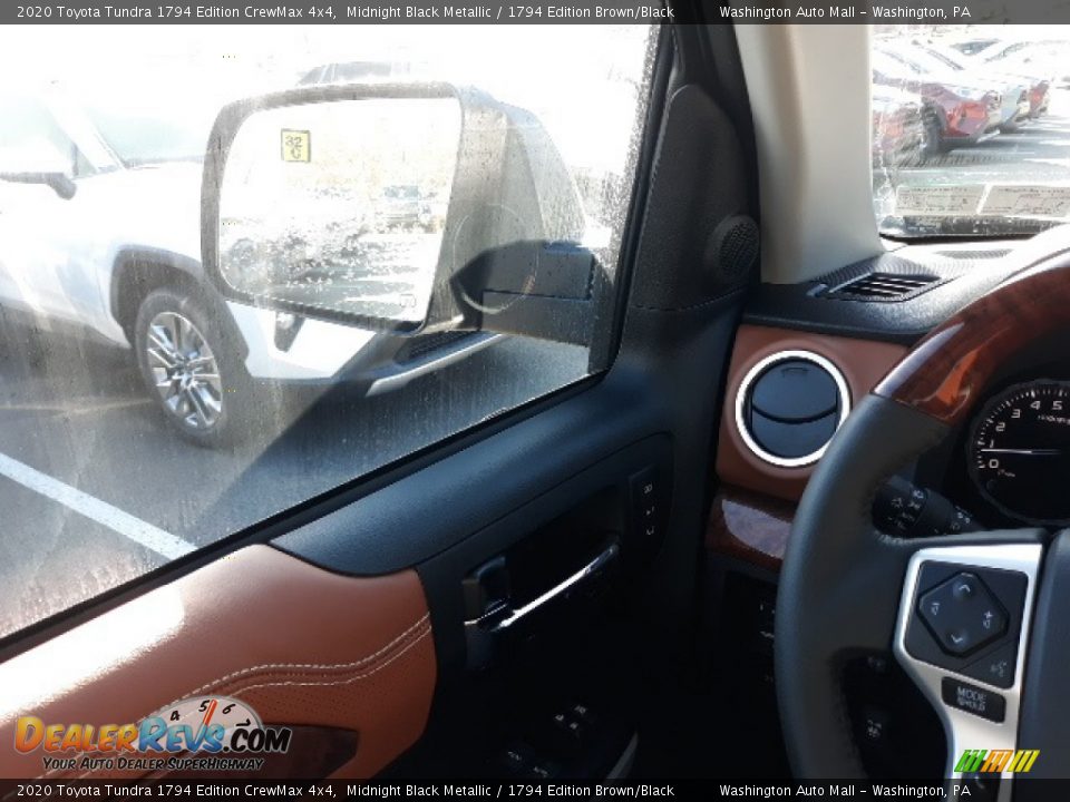 2020 Toyota Tundra 1794 Edition CrewMax 4x4 Midnight Black Metallic / 1794 Edition Brown/Black Photo #7
