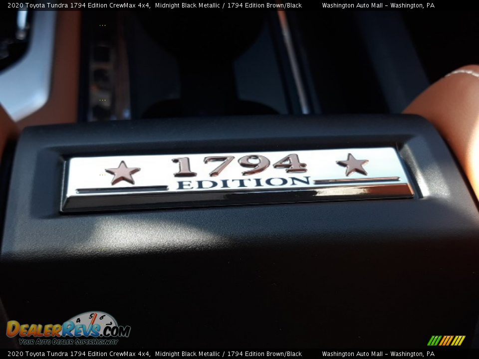 2020 Toyota Tundra 1794 Edition CrewMax 4x4 Midnight Black Metallic / 1794 Edition Brown/Black Photo #18