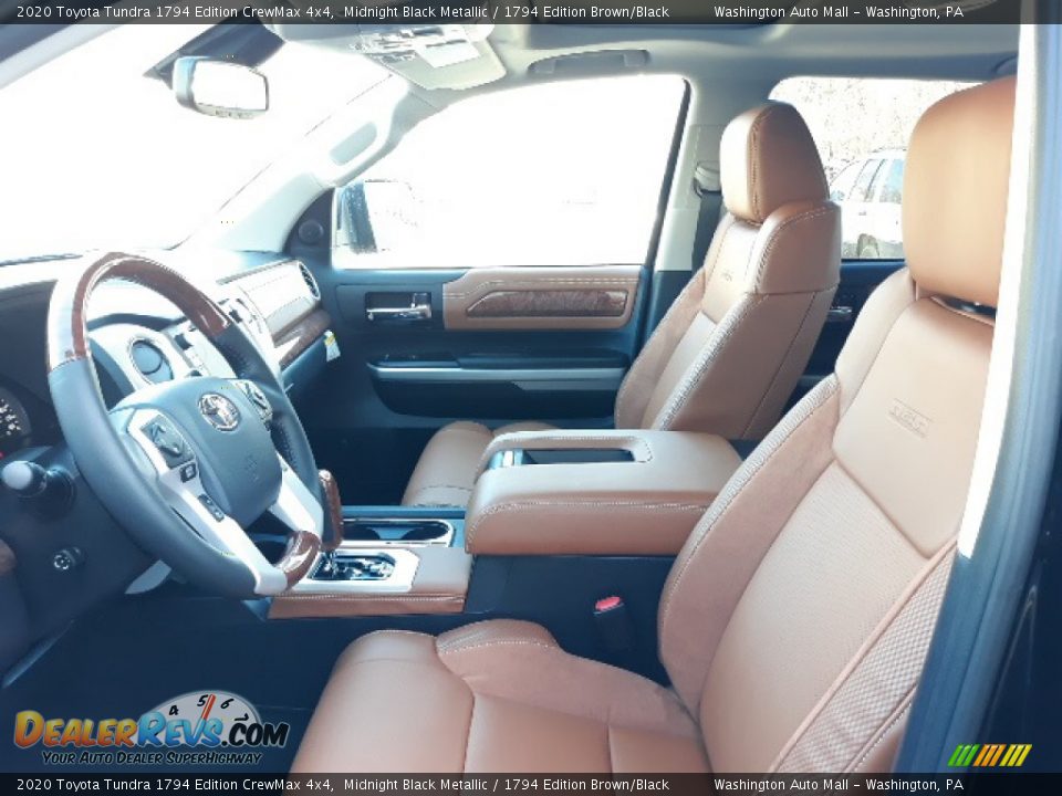 2020 Toyota Tundra 1794 Edition CrewMax 4x4 Midnight Black Metallic / 1794 Edition Brown/Black Photo #22