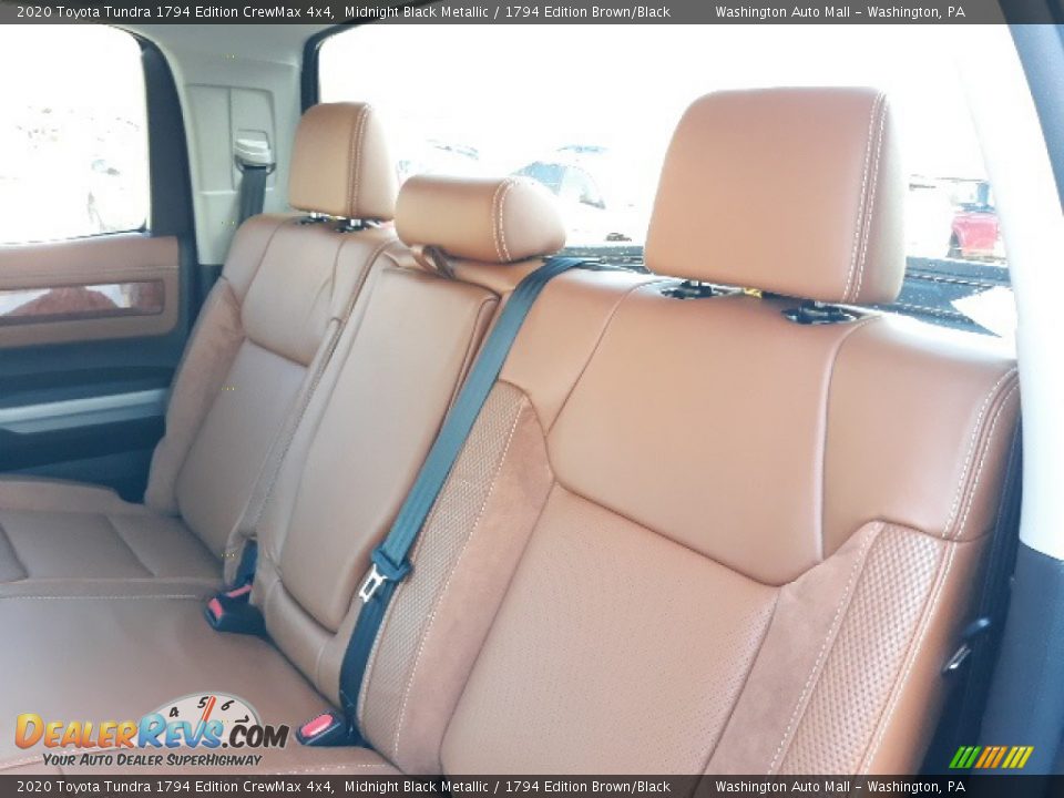 2020 Toyota Tundra 1794 Edition CrewMax 4x4 Midnight Black Metallic / 1794 Edition Brown/Black Photo #28