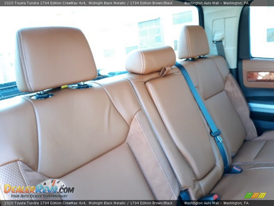 2020 Toyota Tundra 1794 Edition CrewMax 4x4 Midnight Black Metallic / 1794 Edition Brown/Black Photo #33