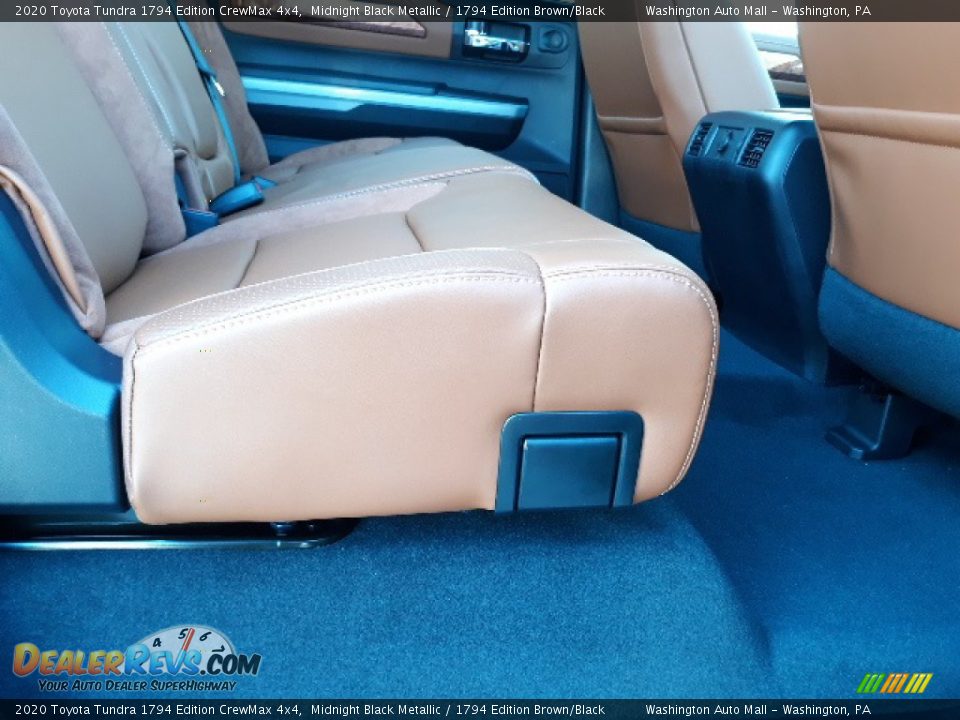 2020 Toyota Tundra 1794 Edition CrewMax 4x4 Midnight Black Metallic / 1794 Edition Brown/Black Photo #34