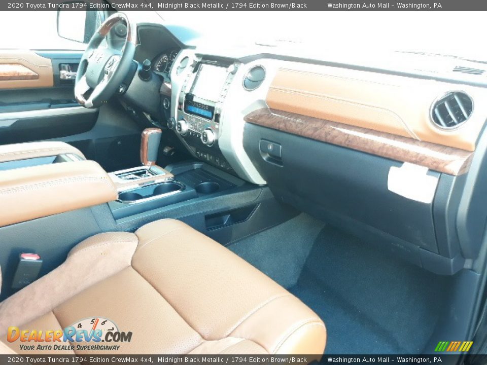 2020 Toyota Tundra 1794 Edition CrewMax 4x4 Midnight Black Metallic / 1794 Edition Brown/Black Photo #36