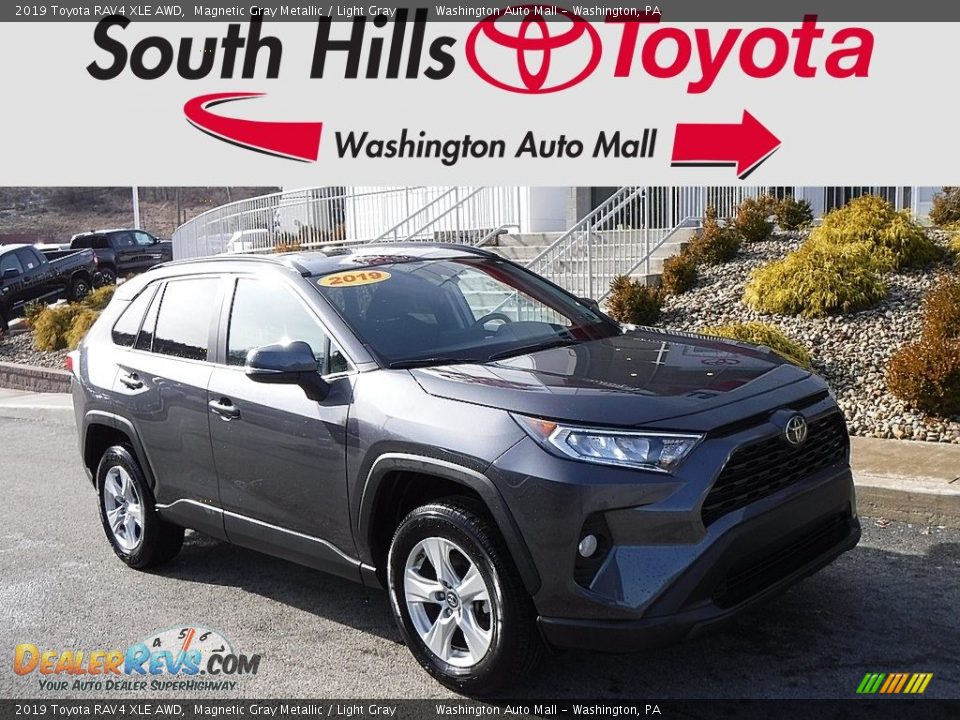 2019 Toyota RAV4 XLE AWD Magnetic Gray Metallic / Light Gray Photo #1