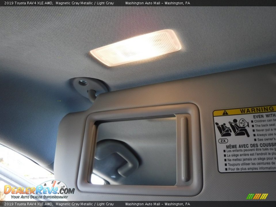 2019 Toyota RAV4 XLE AWD Magnetic Gray Metallic / Light Gray Photo #22