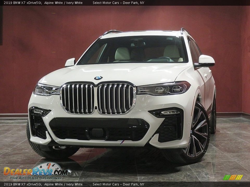2019 BMW X7 xDrive50i Alpine White / Ivory White Photo #1