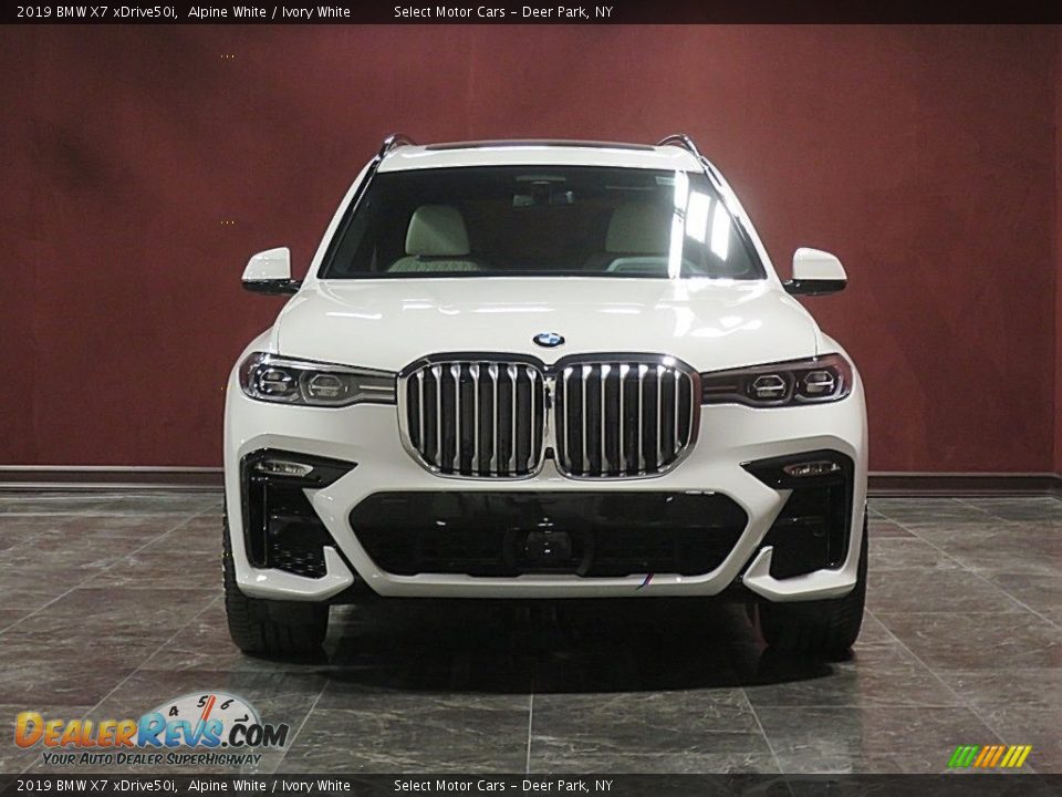 2019 BMW X7 xDrive50i Alpine White / Ivory White Photo #2