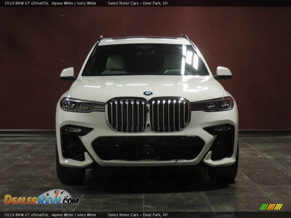 2019 BMW X7 xDrive50i Alpine White / Ivory White Photo #3