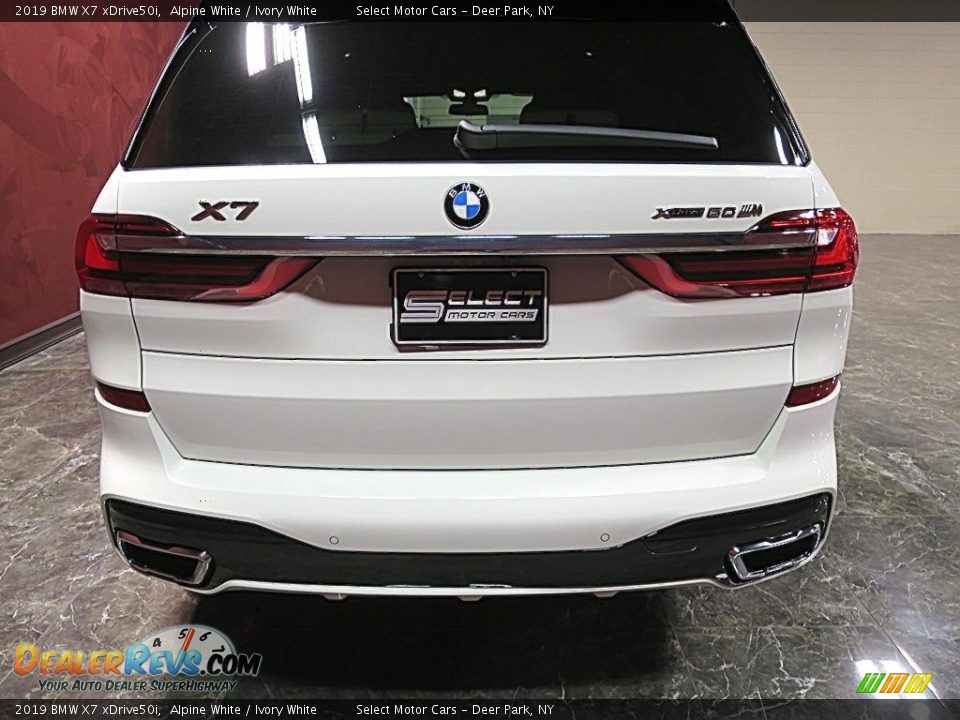 2019 BMW X7 xDrive50i Alpine White / Ivory White Photo #6