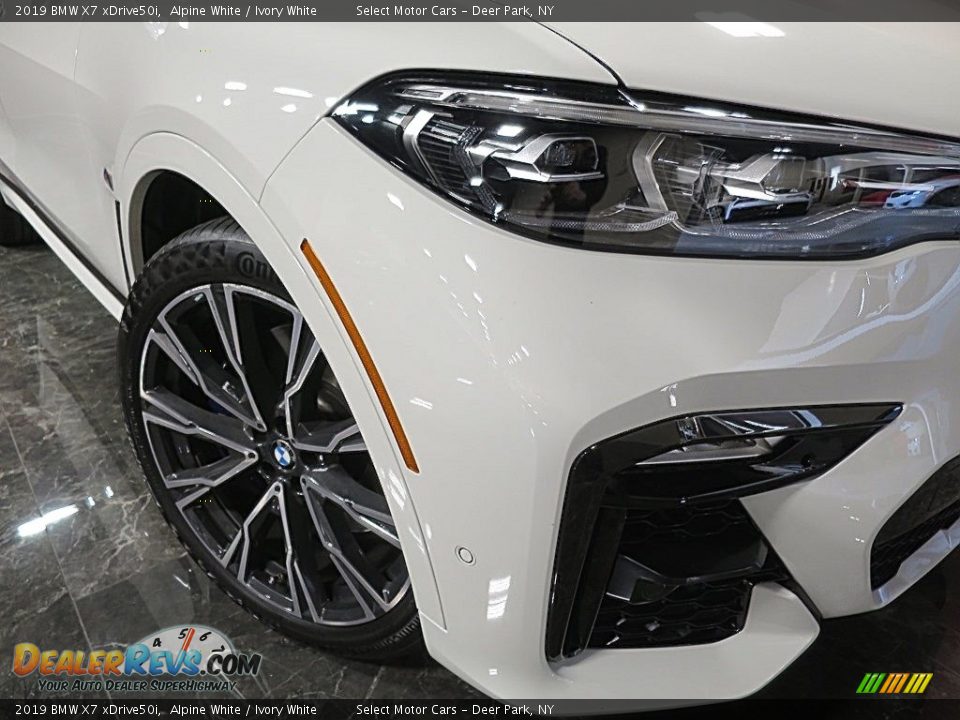 2019 BMW X7 xDrive50i Alpine White / Ivory White Photo #9