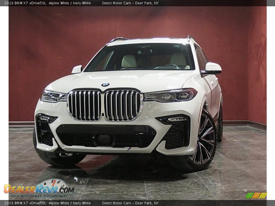 2019 BMW X7 xDrive50i Alpine White / Ivory White Photo #13
