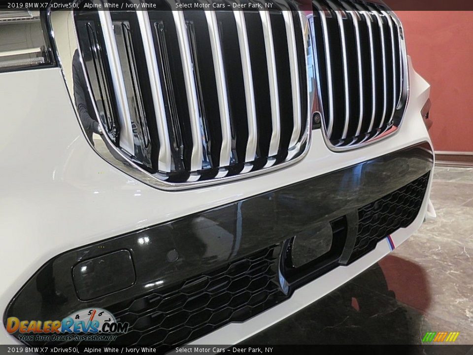 2019 BMW X7 xDrive50i Alpine White / Ivory White Photo #14