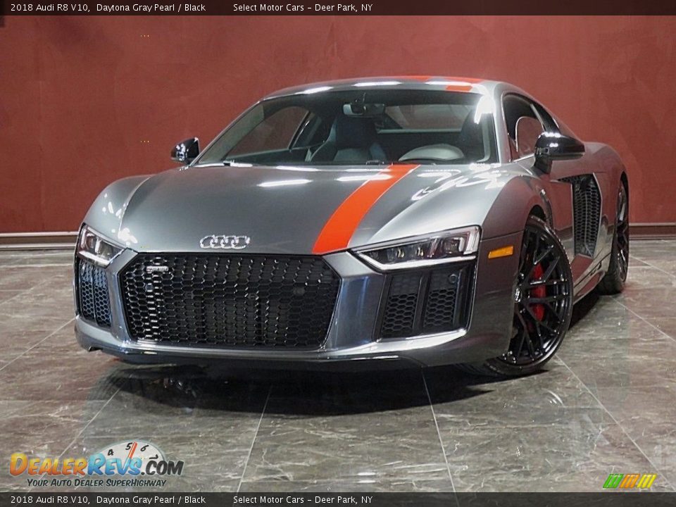 2018 Audi R8 V10 Daytona Gray Pearl / Black Photo #1