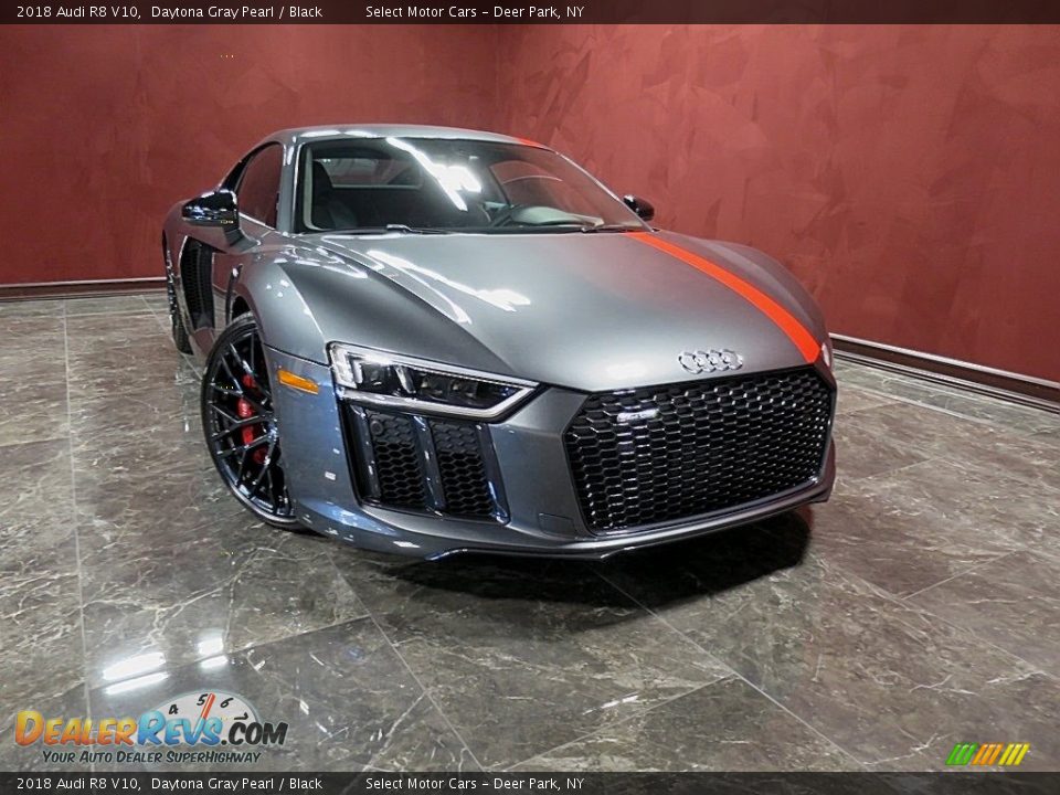 2018 Audi R8 V10 Daytona Gray Pearl / Black Photo #11