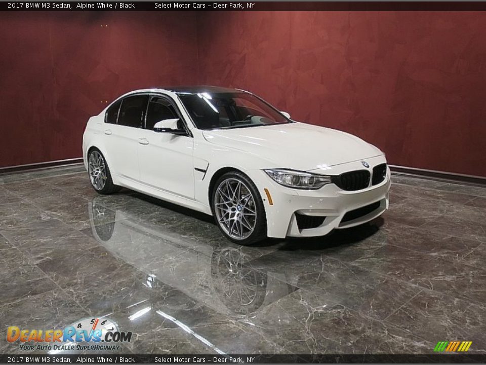 2017 BMW M3 Sedan Alpine White / Black Photo #3