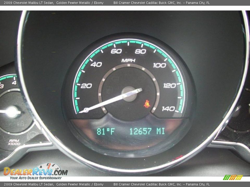 2009 Chevrolet Malibu LT Sedan Golden Pewter Metallic / Ebony Photo #2
