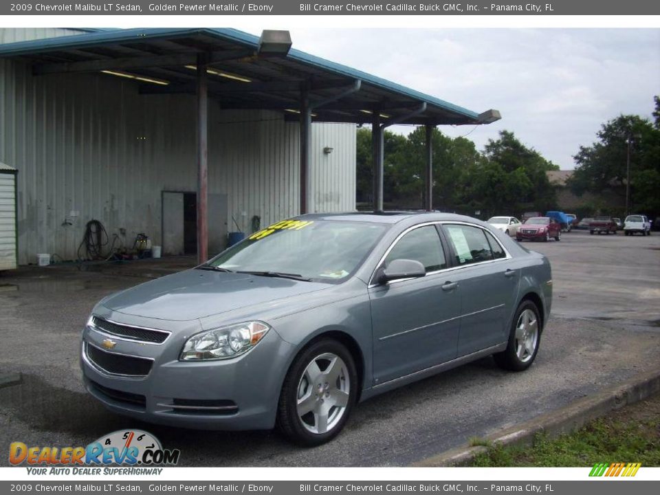 2009 Chevrolet Malibu LT Sedan Golden Pewter Metallic / Ebony Photo #3
