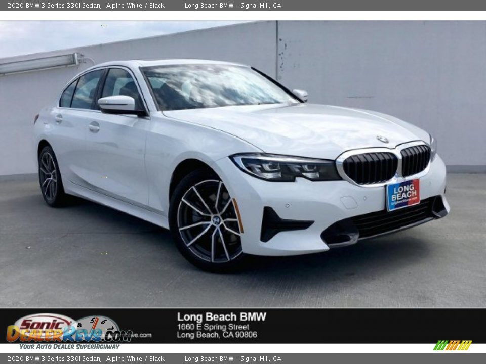 2020 BMW 3 Series 330i Sedan Alpine White / Black Photo #1